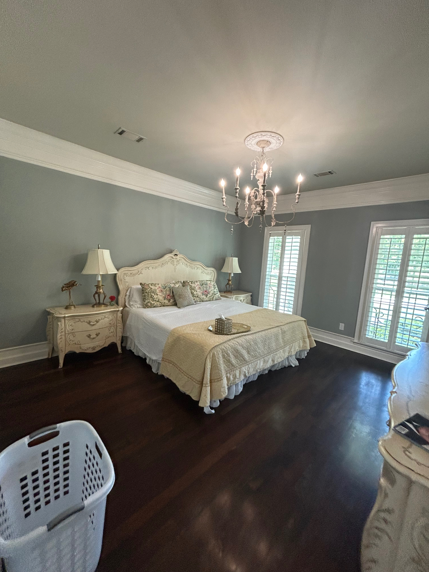 Styled guest bedroom
